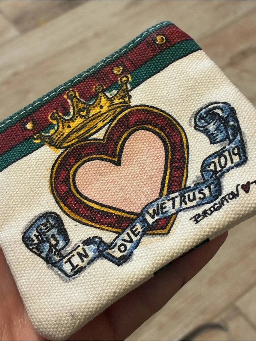 New Brighton In Love We Trust Pouch Set Tom Clancy Canvas Large And Small